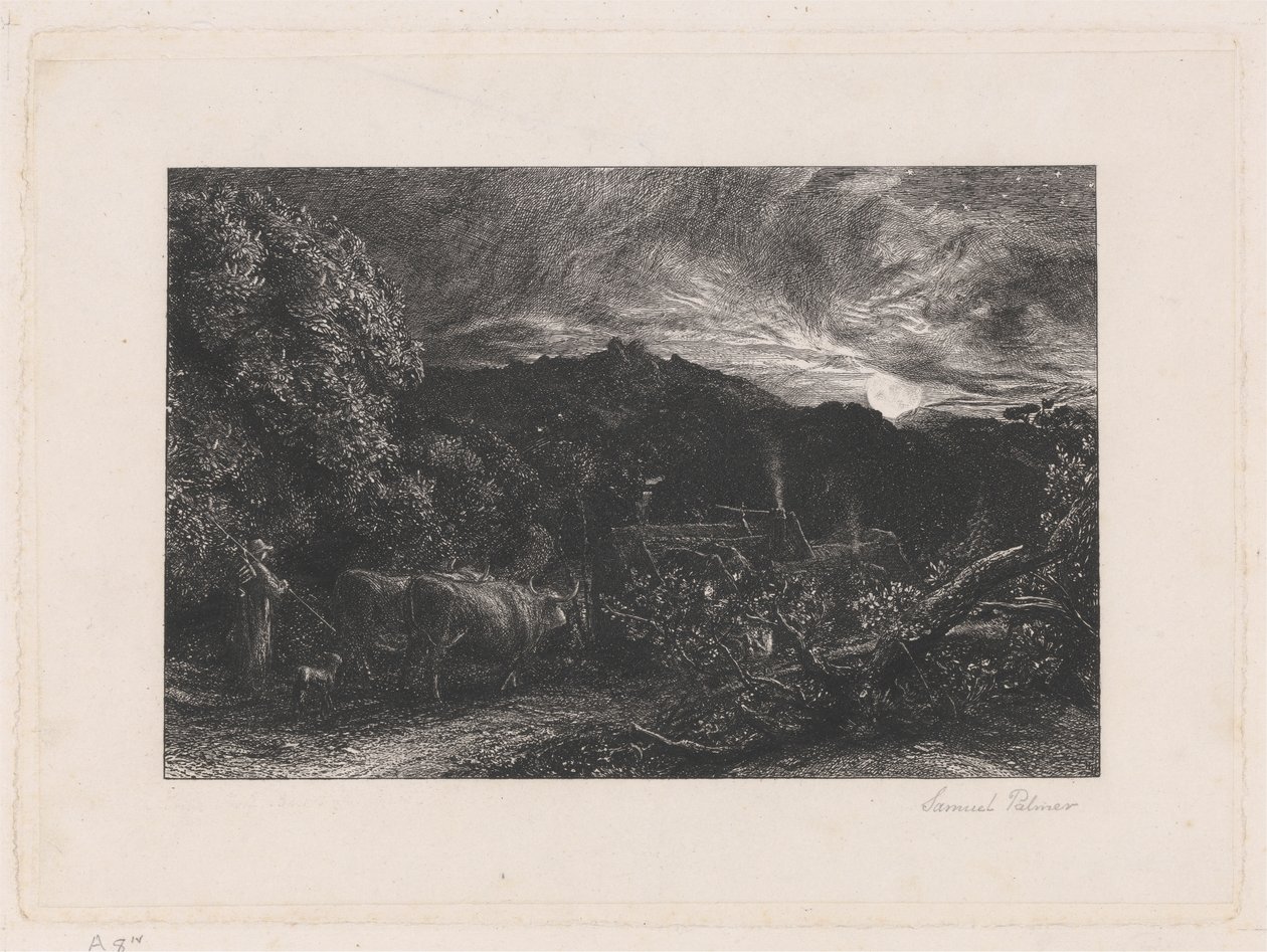 Väsynyt kyntäjä tekijältä Samuel Palmer