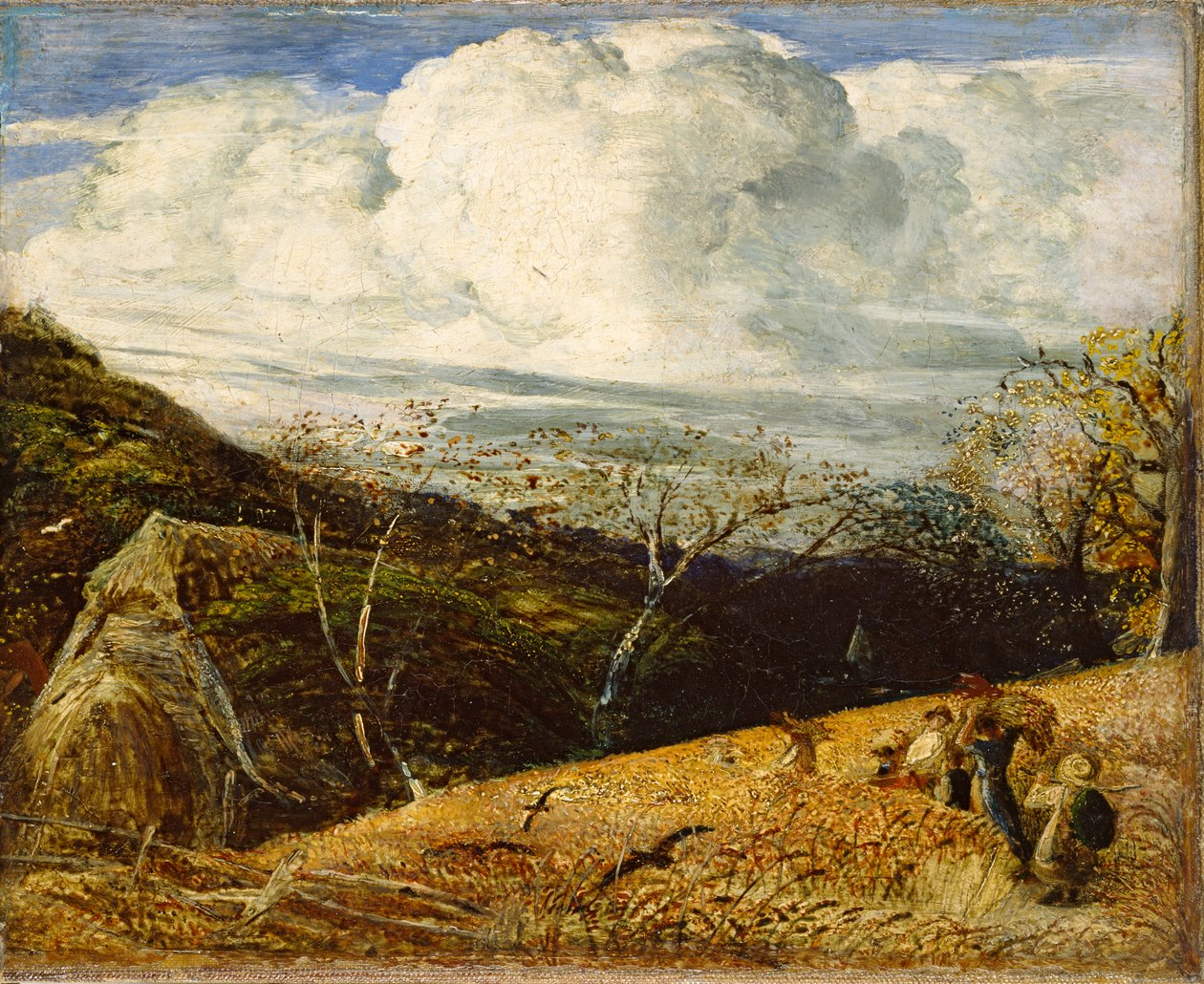 Valkoinen pilvi, c1833-1834 tekijältä Samuel Palmer