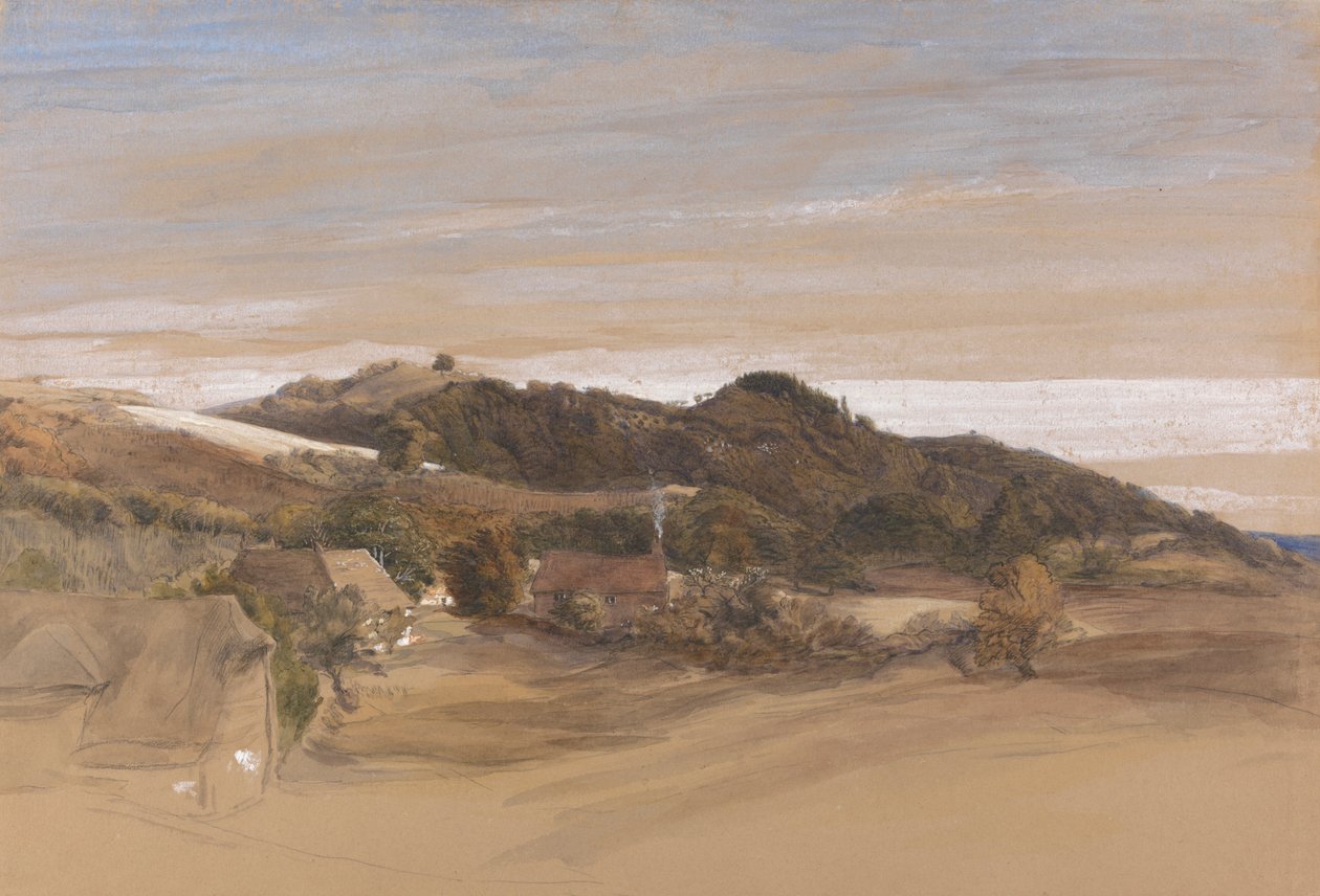 Underriver Hills, lähellä Sevenoaksia, Kentissä, J. Herriesin alueelta, Esq. tekijältä Samuel Palmer