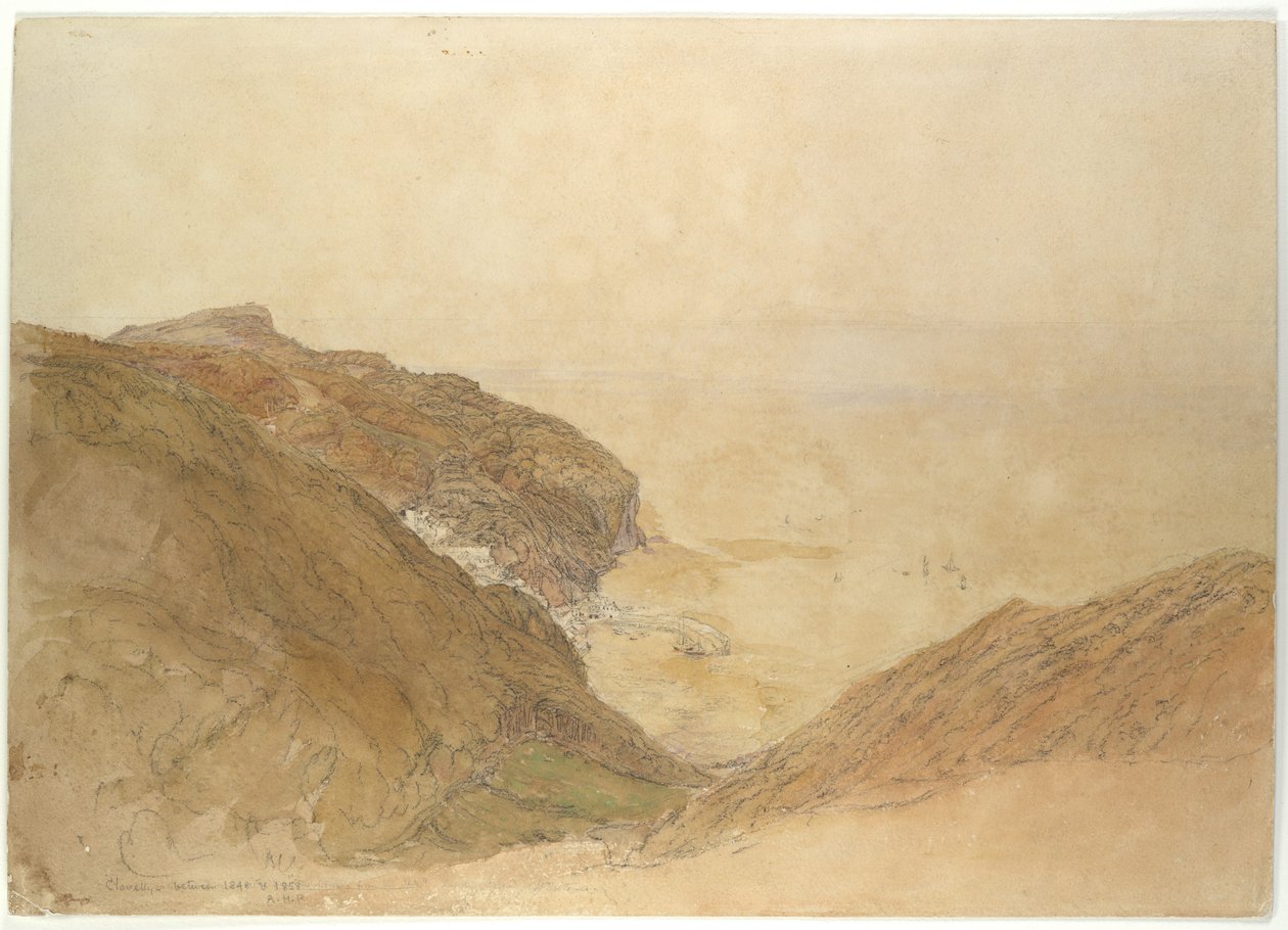 Näkymä Clovellyyn, Devon tekijältä Samuel Palmer