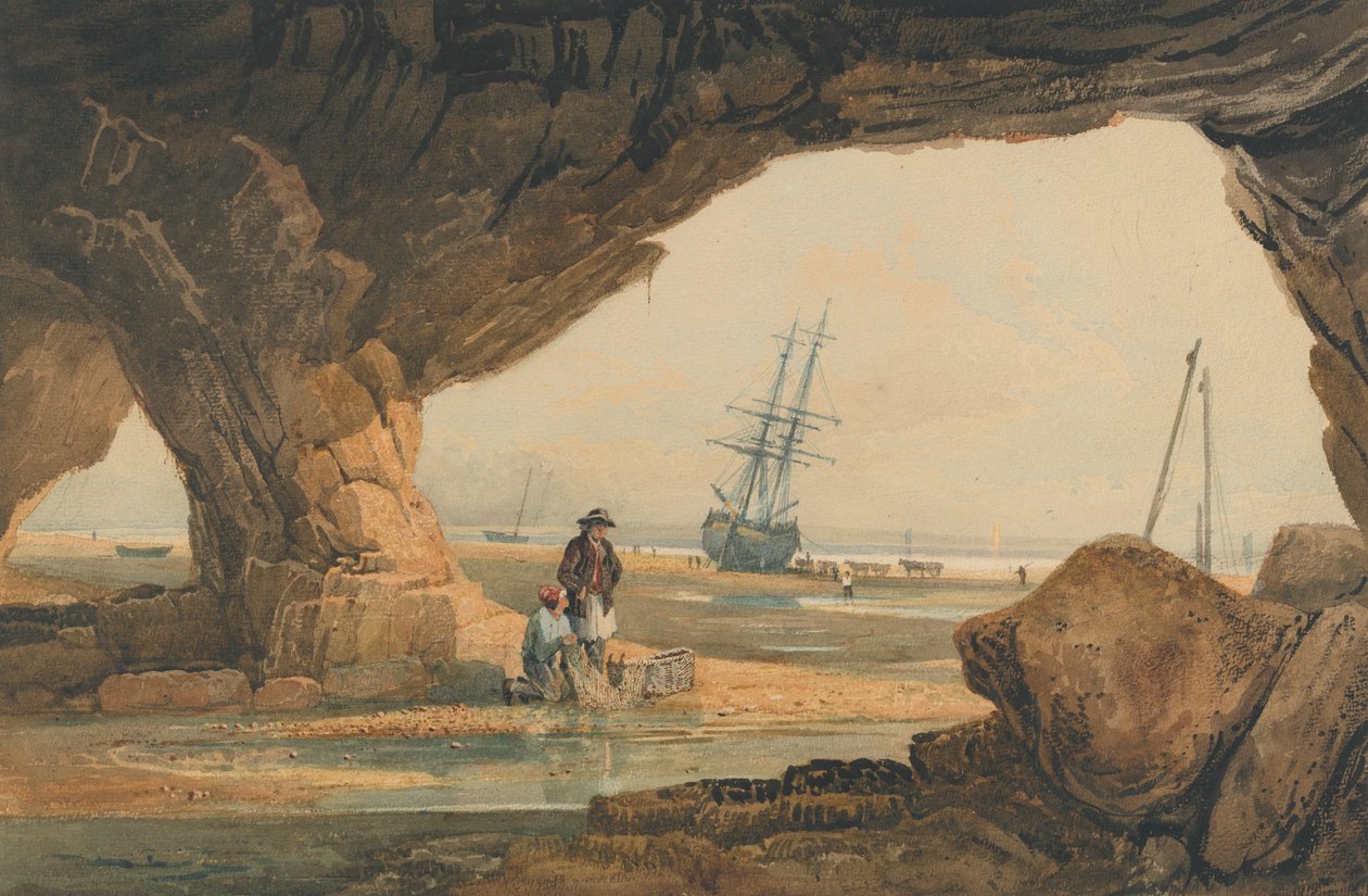 Cena da costa perto de Plymouthfinnish tekijältä Samuel Prout