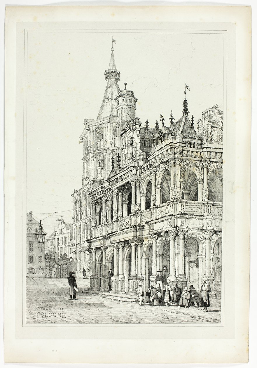 Hotel de Ville, Köln tekijältä Samuel Prout