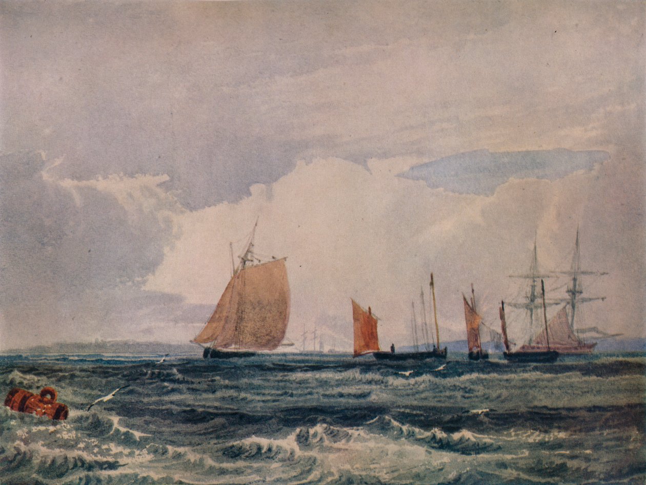 Off Plymouth, c1827 tekijältä Samuel Prout