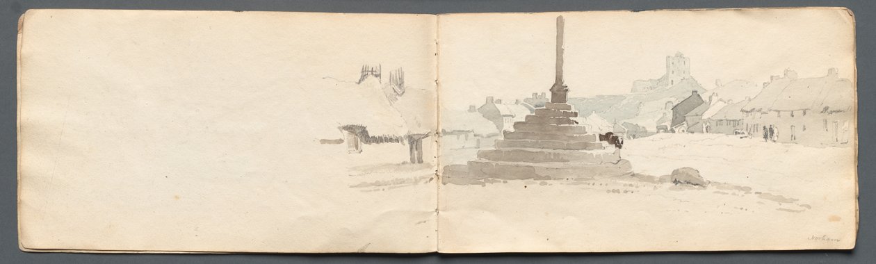 Luonnoskirja: Norham, 1814. tekijältä Samuel Prout