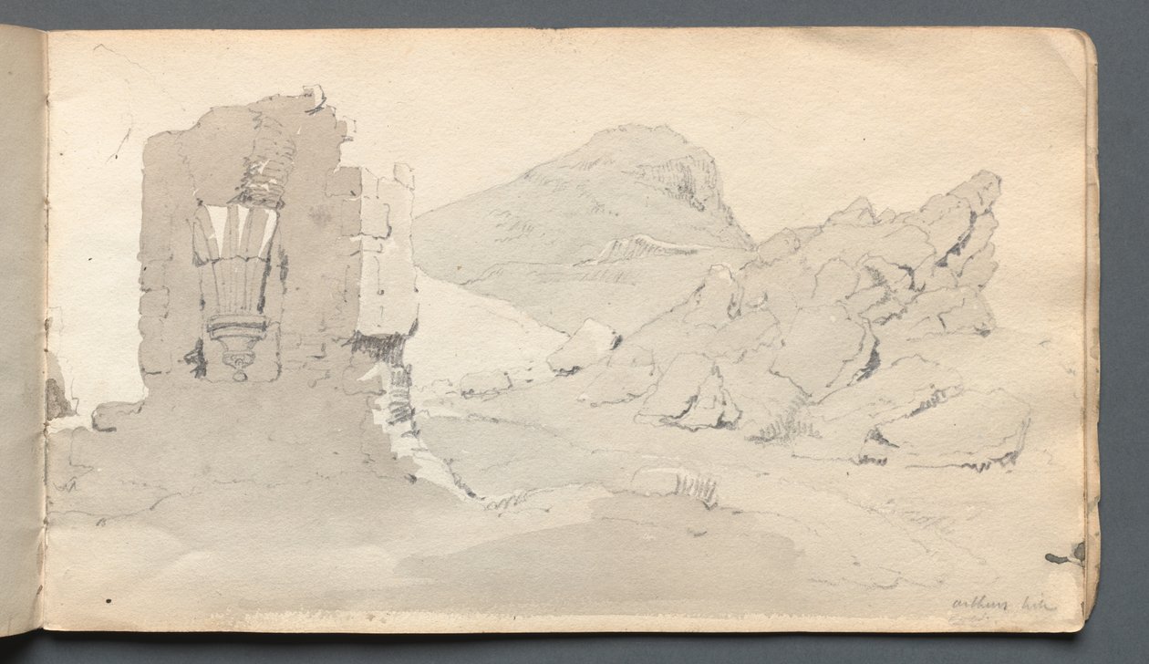 Luonnoskirja: Rauniot, 1814. tekijältä Samuel Prout