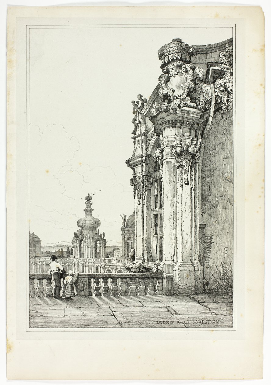 Zwingerin palatsi, Dresden tekijältä Samuel Prout