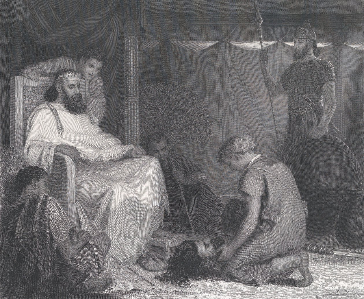 David Brought Before Saul, Art Journalista, vastapäätä s. 100, huhtikuu 1871. tekijältä Samuel S. Smith