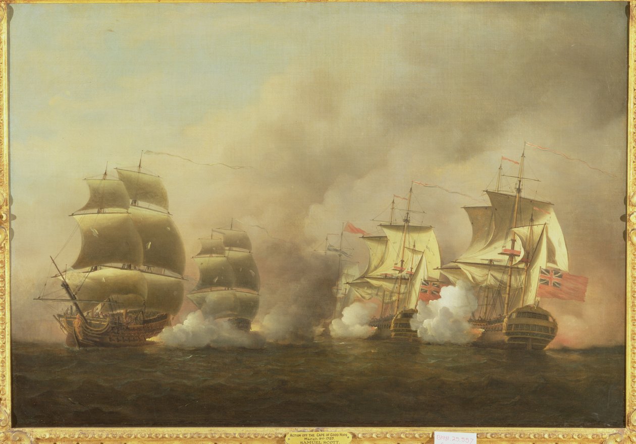 Action Off the Cape of Good Hope, 9. maaliskuuta tekijältä Samuel Scott
