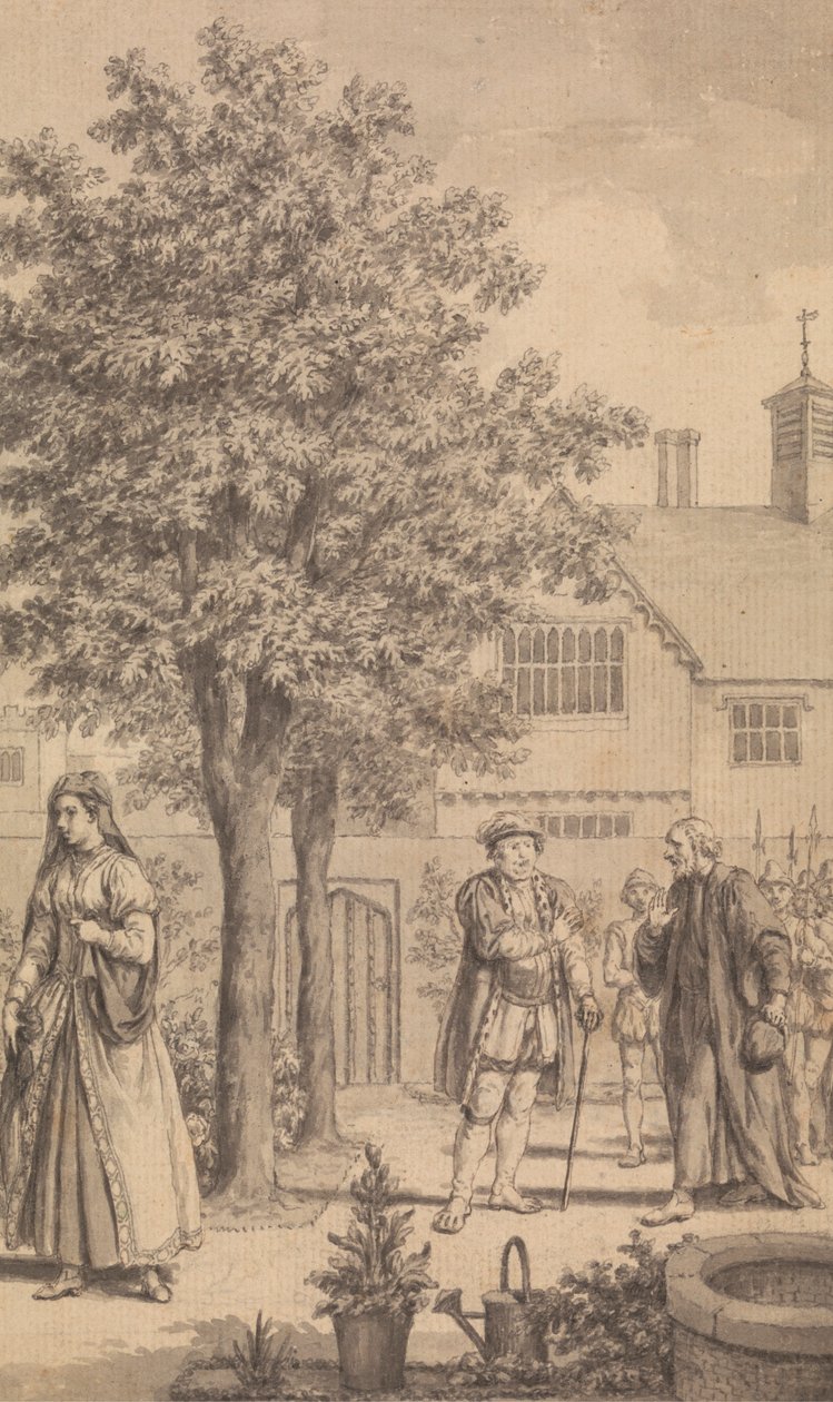 Catherine Parr, Henry VIII ja piispa Gardner tekijältä Samuel Wale