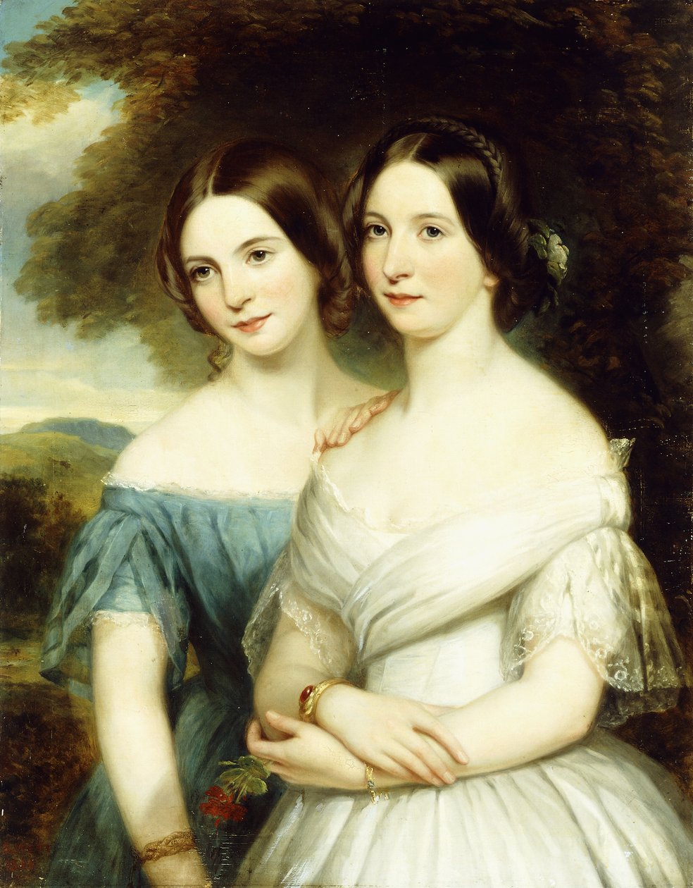 Muotokuva kahdesta sisaresta, 1856 tekijältä Samuel West