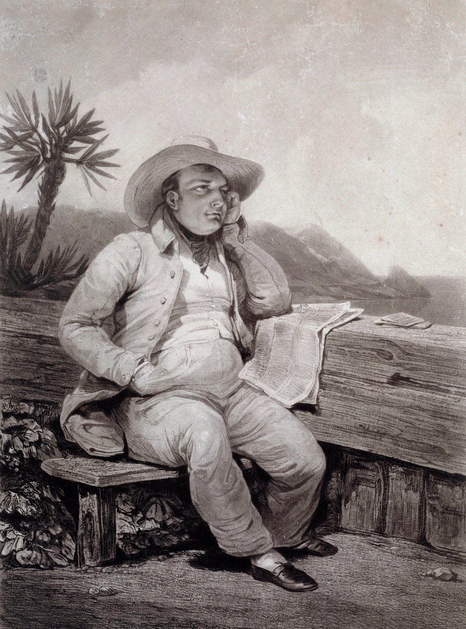 Muotokuva Napoleon I:stä (1769-1821) Sainte Helene -kaiverruksesta Samuel William Reynolds (1773-1835) 1820 Ile d