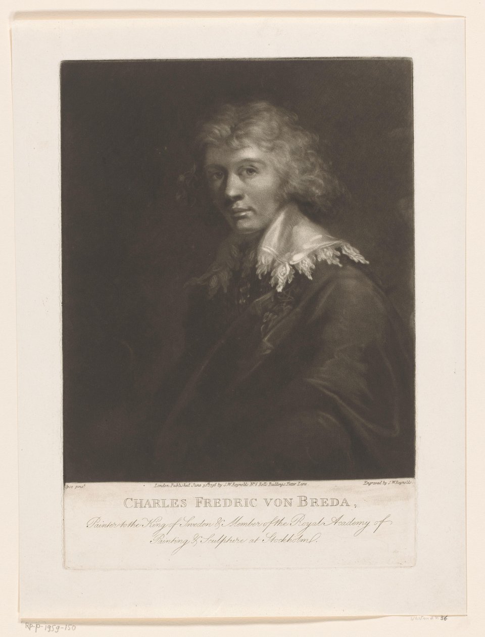 Carl Frederik von Bredan muotokuva tekijältä Samuel William Reynolds (I)