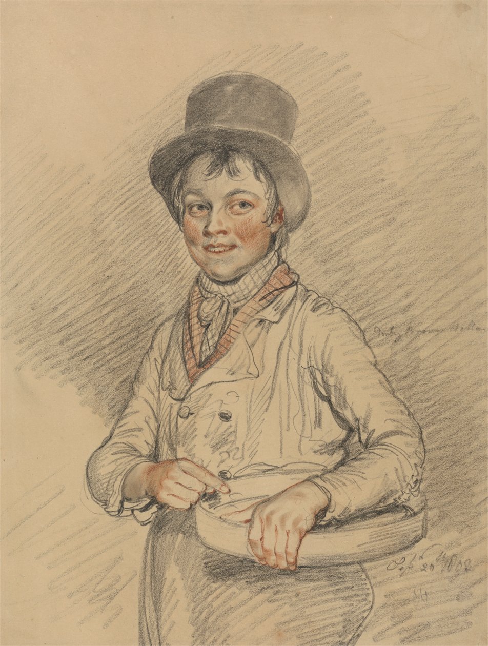 Poika korin kanssa tekijältä Samuel de Wilde