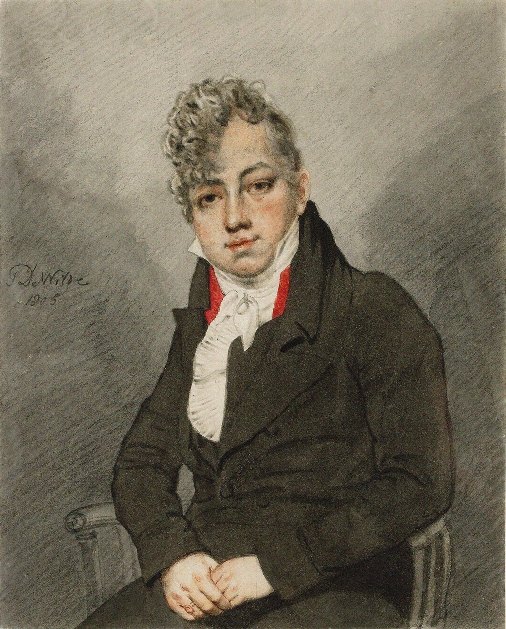 Muotokuva Theodore Edward Hookista 1788-1841, 1806. tekijältä Samuel de Wilde