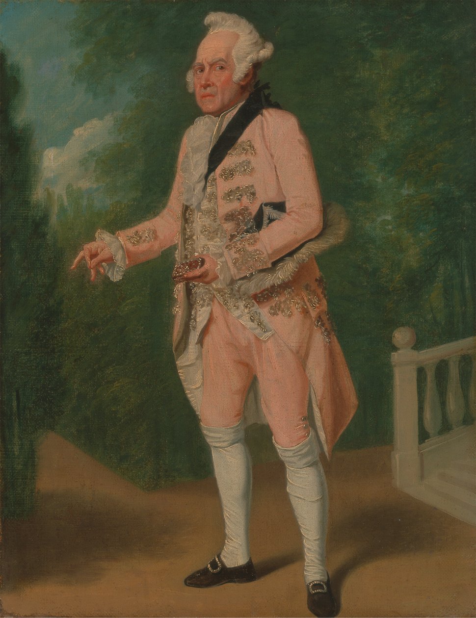 Thomas King George Colmanin ja David Garrickin elokuvassa The Clandestine Marriage tekijältä Samuel de Wilde
