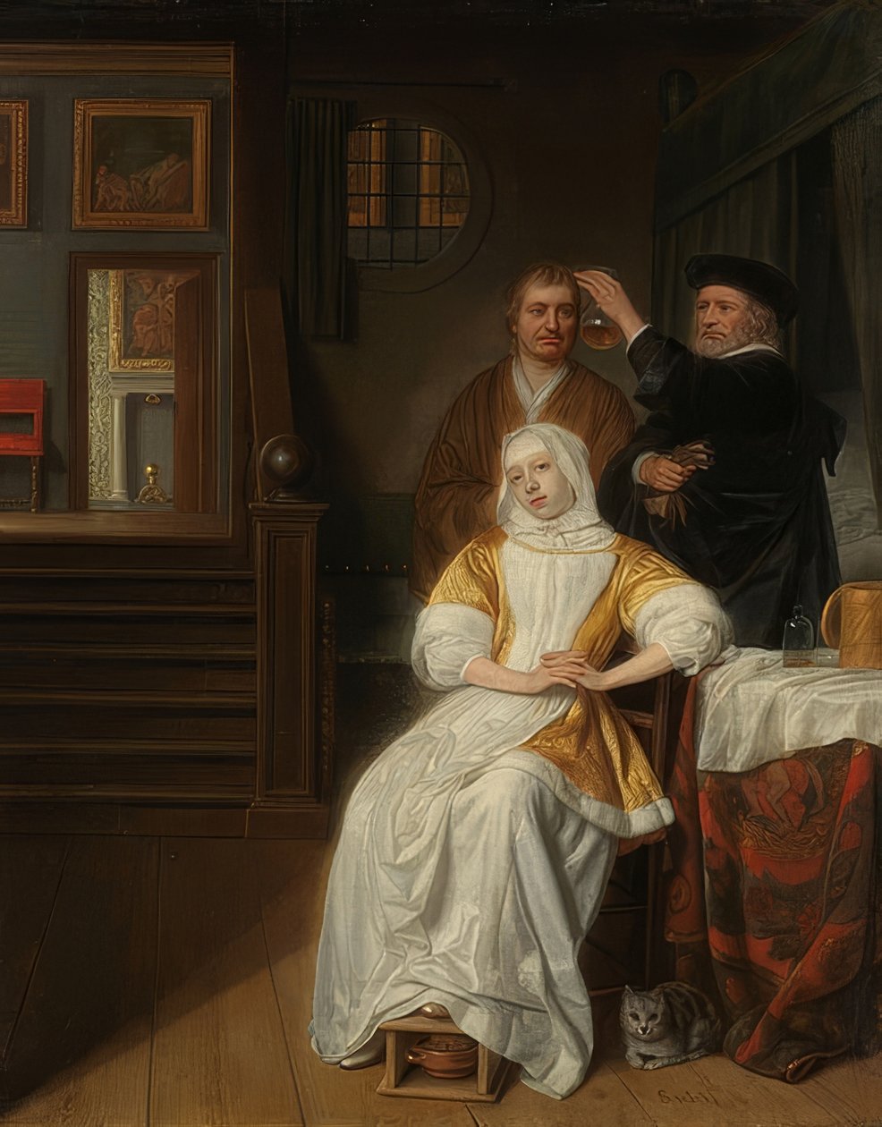 Aneeminen nainen. 1660-78 tekijältä Samuel van Hoogstraten