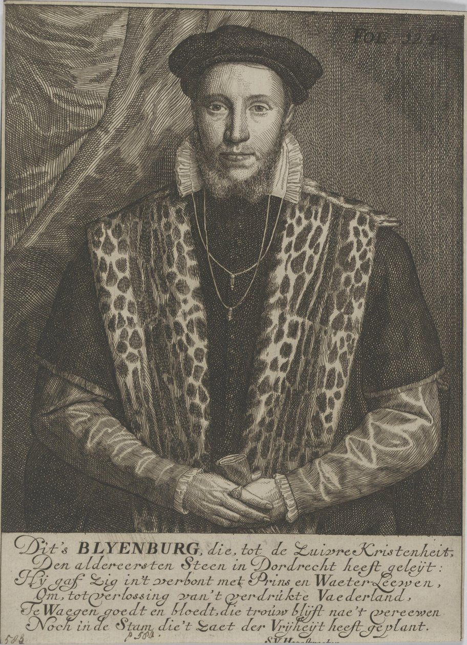 Muotokuva Adriaan van Blyenburgista, Schobbelandin herrasta. tekijältä Samuel van Hoogstraten
