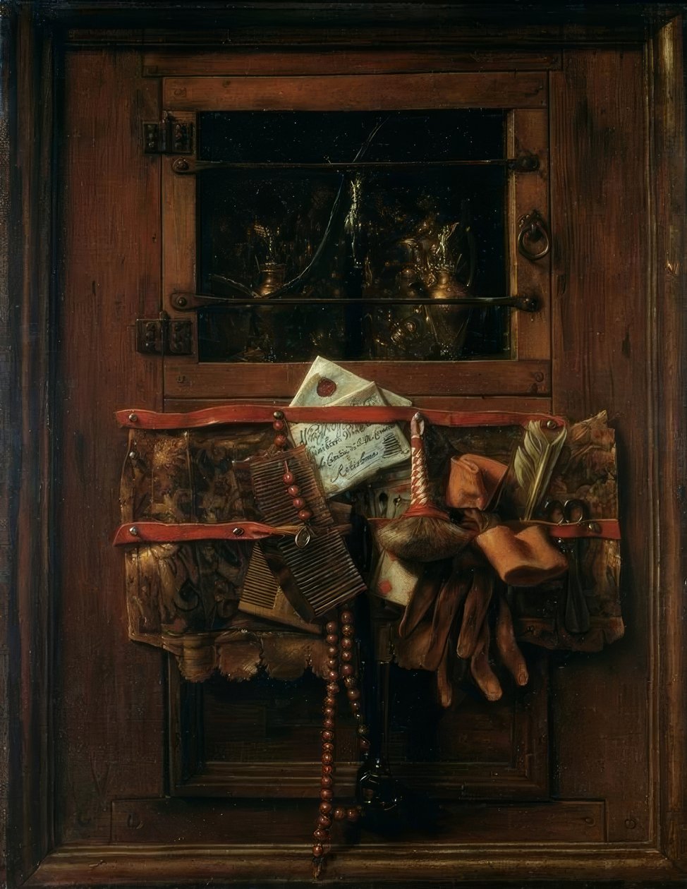 Stilleben mit Brief tekijältä Samuel van Hoogstraten