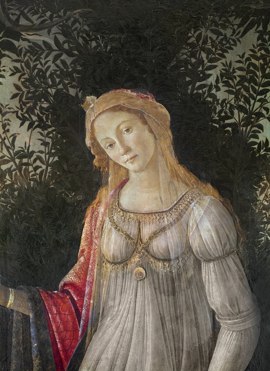 Allegoria keväästä, yksityiskohta Venuksesta, n.1478 (tempera puulle). tekijältä Sandro Botticelli