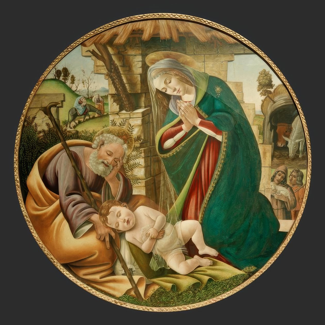 Anbetung des Kindes tekijältä Sandro Botticelli