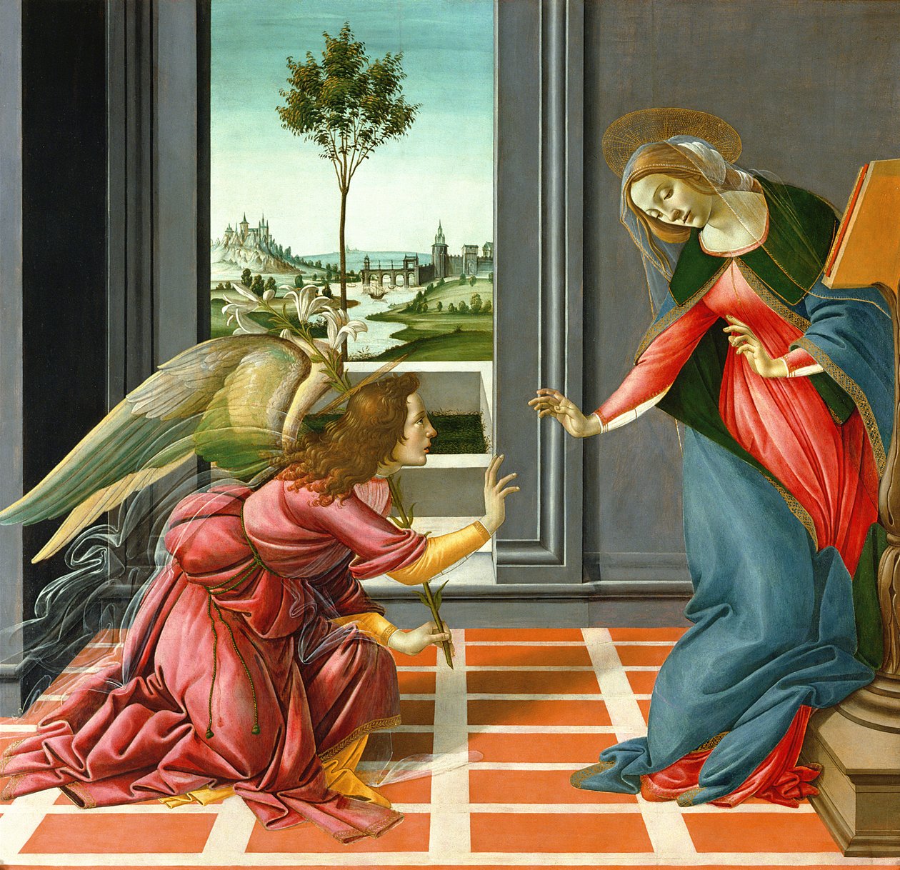 Ilmoitus (tempera taulussa), 1489 tekijältä Sandro Botticelli