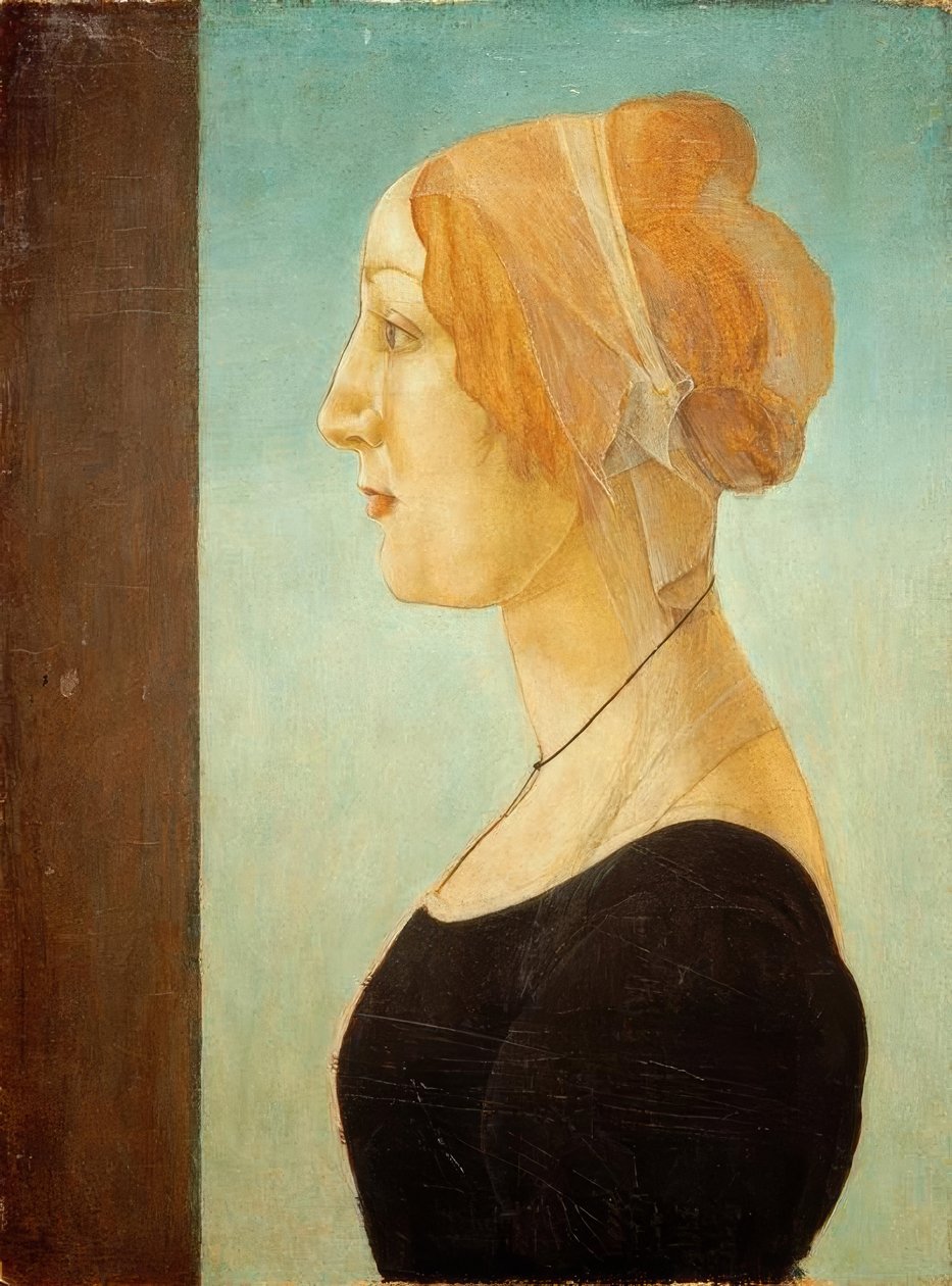 Bildnis einer Frau tekijältä Sandro Botticelli