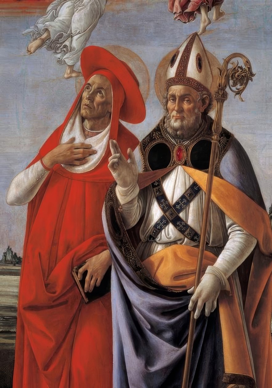 Krönung Mariä mit vier Heiligen tekijältä Sandro Botticelli