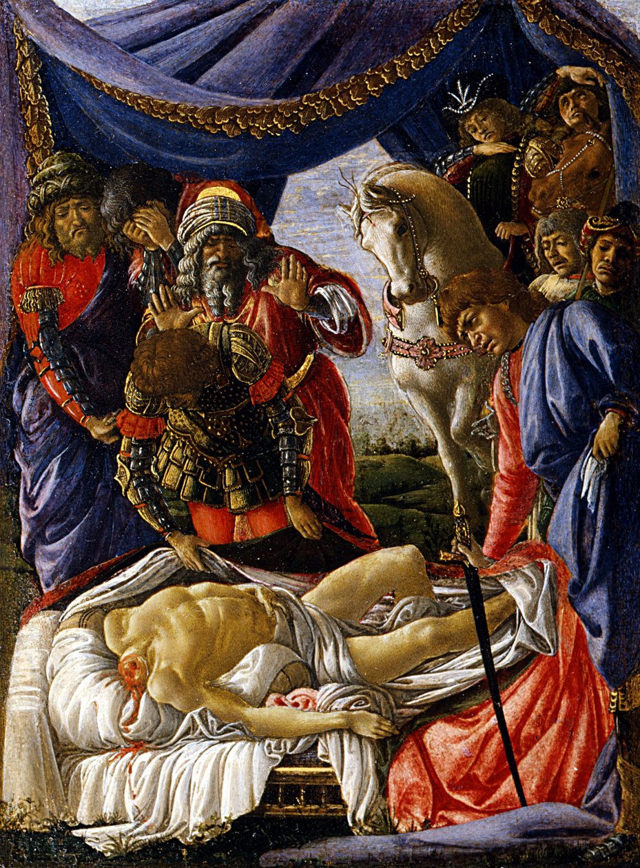 Holofernesin ruumiin löytäminen ja Judithin paluu tekijältä Sandro Botticelli