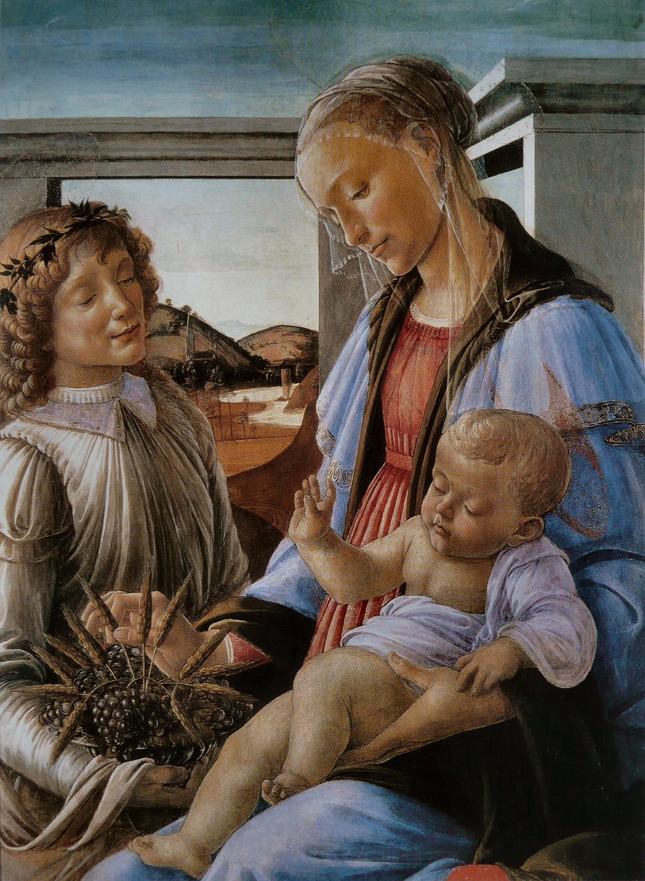 Madone kirjoittanut lEucharistie tekijältä Sandro Botticelli
