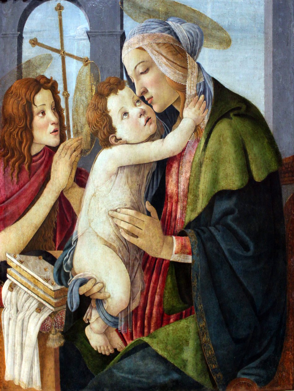 Madonna ja lapsi lapsen kanssa tekijältä Sandro Botticelli