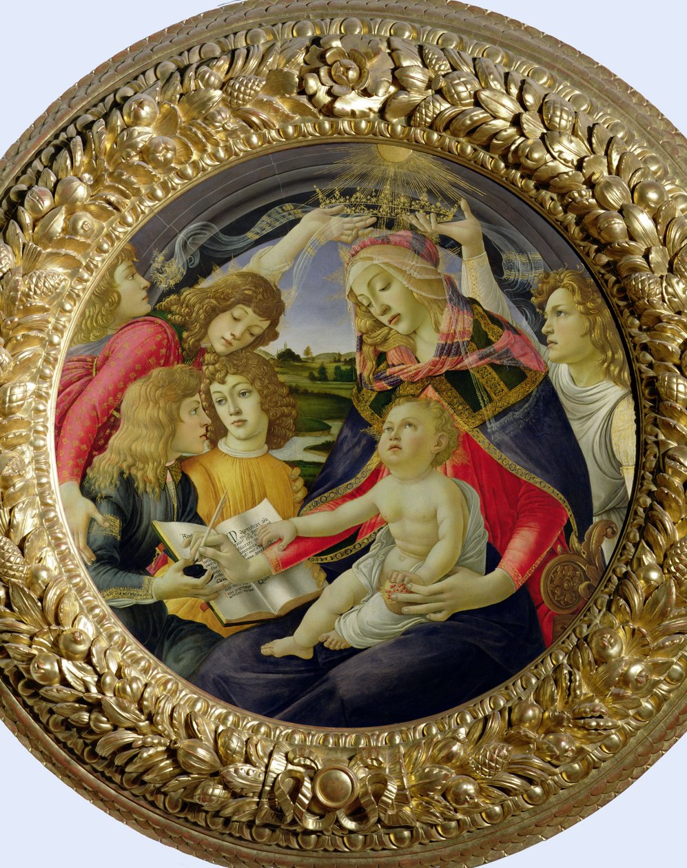 Madonna of the Magnificat, 1482 (tempera taulussa) tekijältä Sandro Botticelli