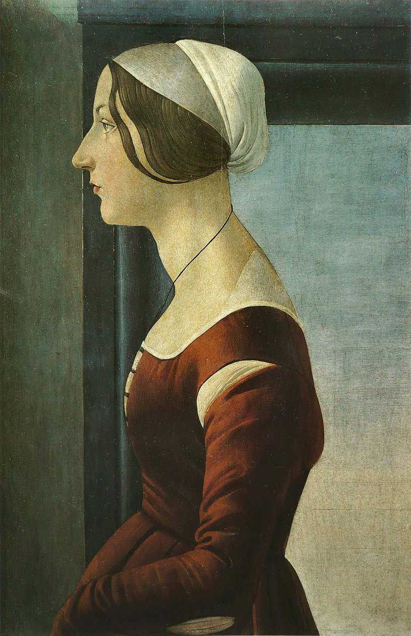 Naisen muotokuva tekijältä Sandro Botticelli