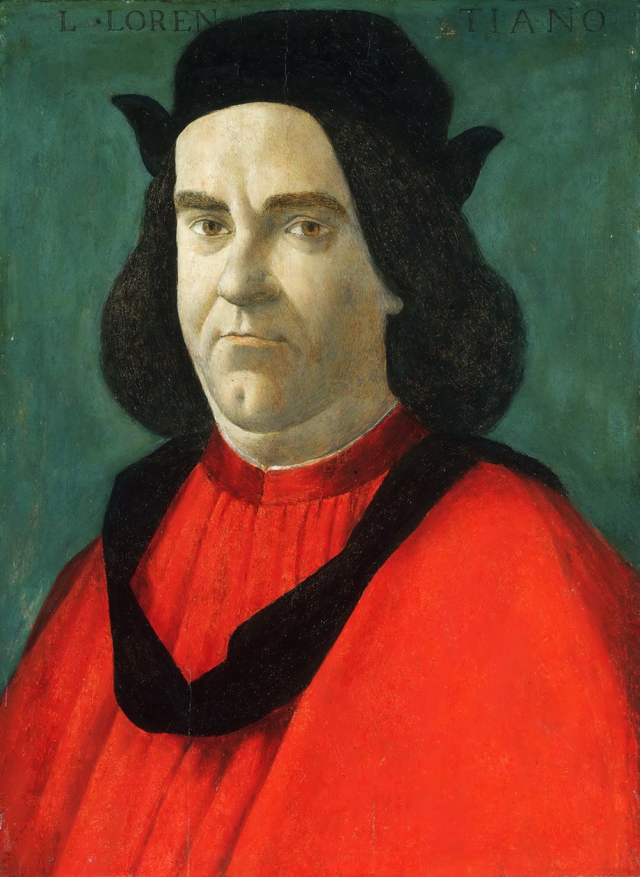 Ser Piero Lorenzin muotokuva Lorenzosta tekijältä Sandro Botticelli