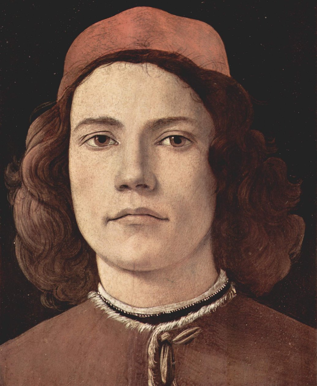 Porträt eines jungen Mannes tekijältä Sandro Botticelli