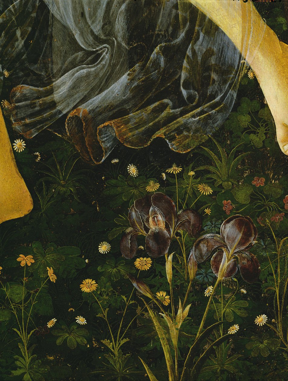 Primavera, yksityiskohta Kukkia, n.1478, tempera paneelille, yksityiskohta 558:sta tekijältä Sandro Botticelli