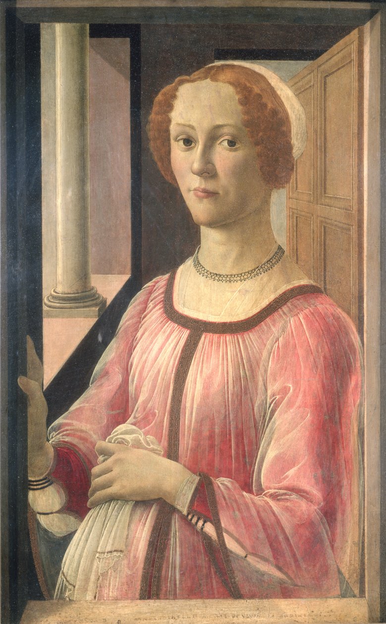Smeralda Bandinelli, kuvanveistäjä Baccio Bandinellin isoäiti, n. 1471 (tempera taulussa) tekijältä Sandro Botticelli