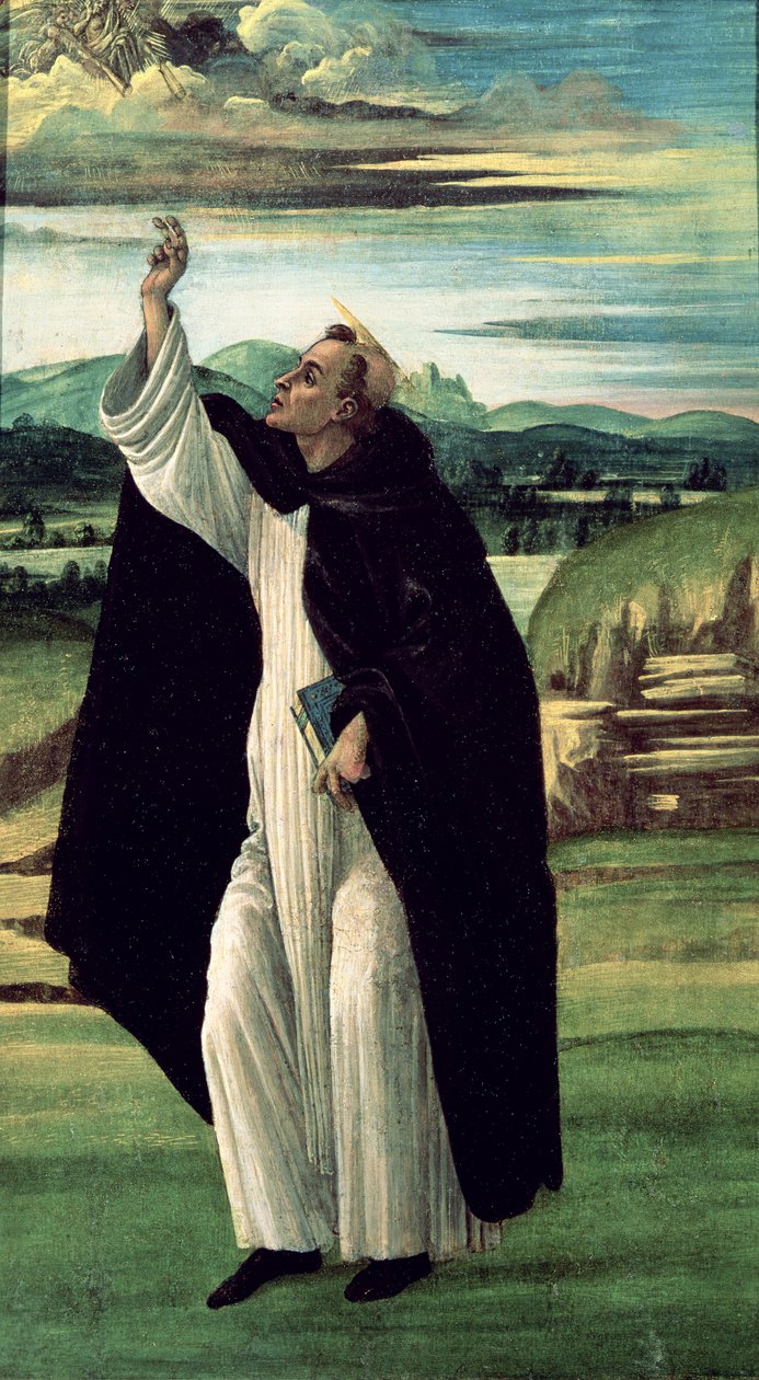 St. Dominic, n. 1498-1505 (tempera kankaalle) tekijältä Sandro Botticelli