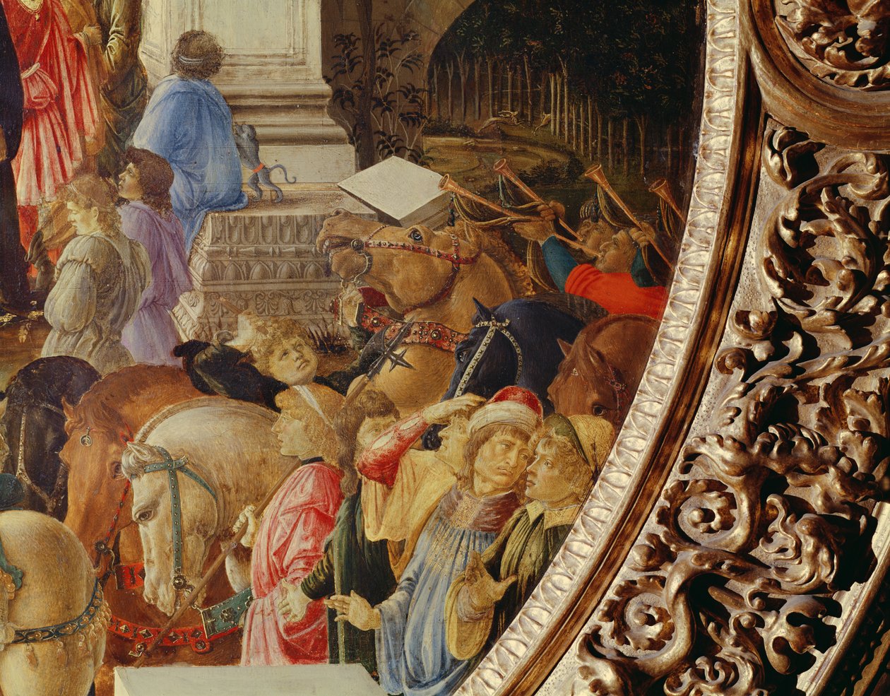 The Adoration of the Kings, n. 1470-1475 (tempera paneelissa) (katso myös 186449 ja 186450) tekijältä Sandro Botticelli