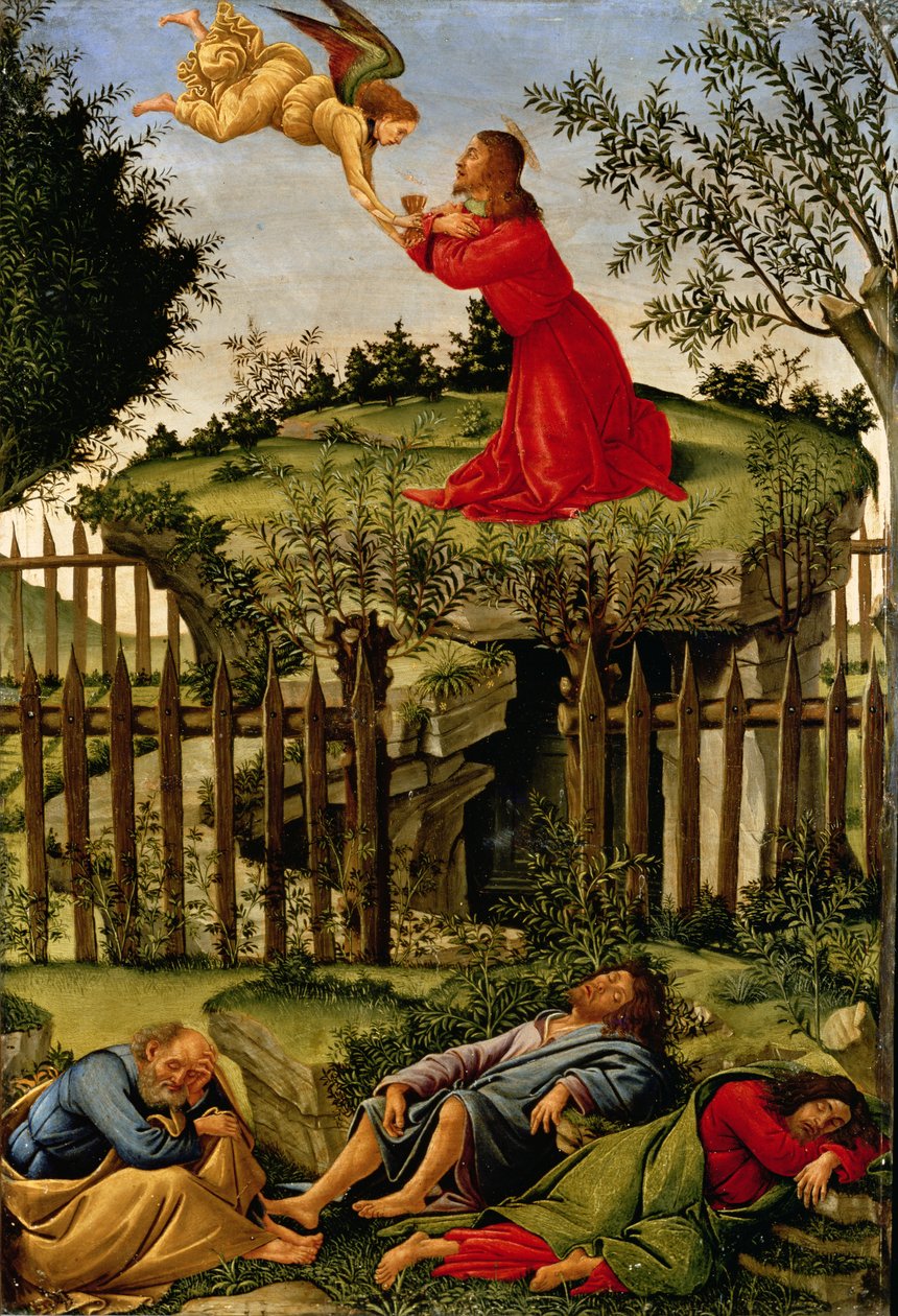 Agonia puutarhassa, noin 1500 tekijältä Sandro Botticelli