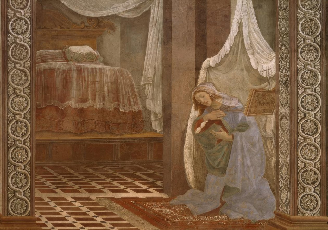 Verkündigung von S.Martino tekijältä Sandro Botticelli