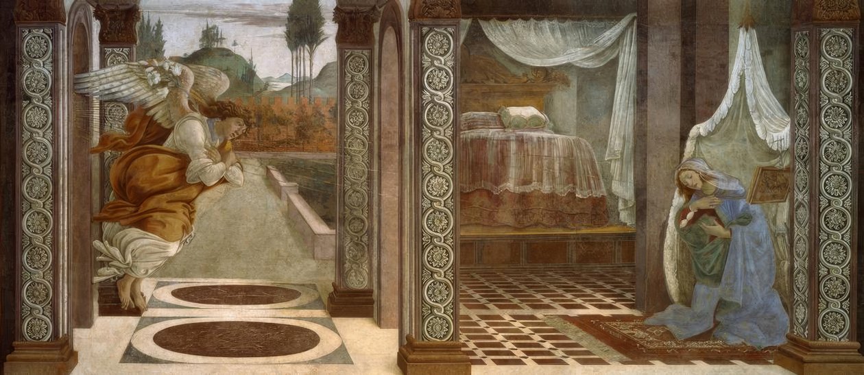 Verkündigung von S.Martino tekijältä Sandro Botticelli