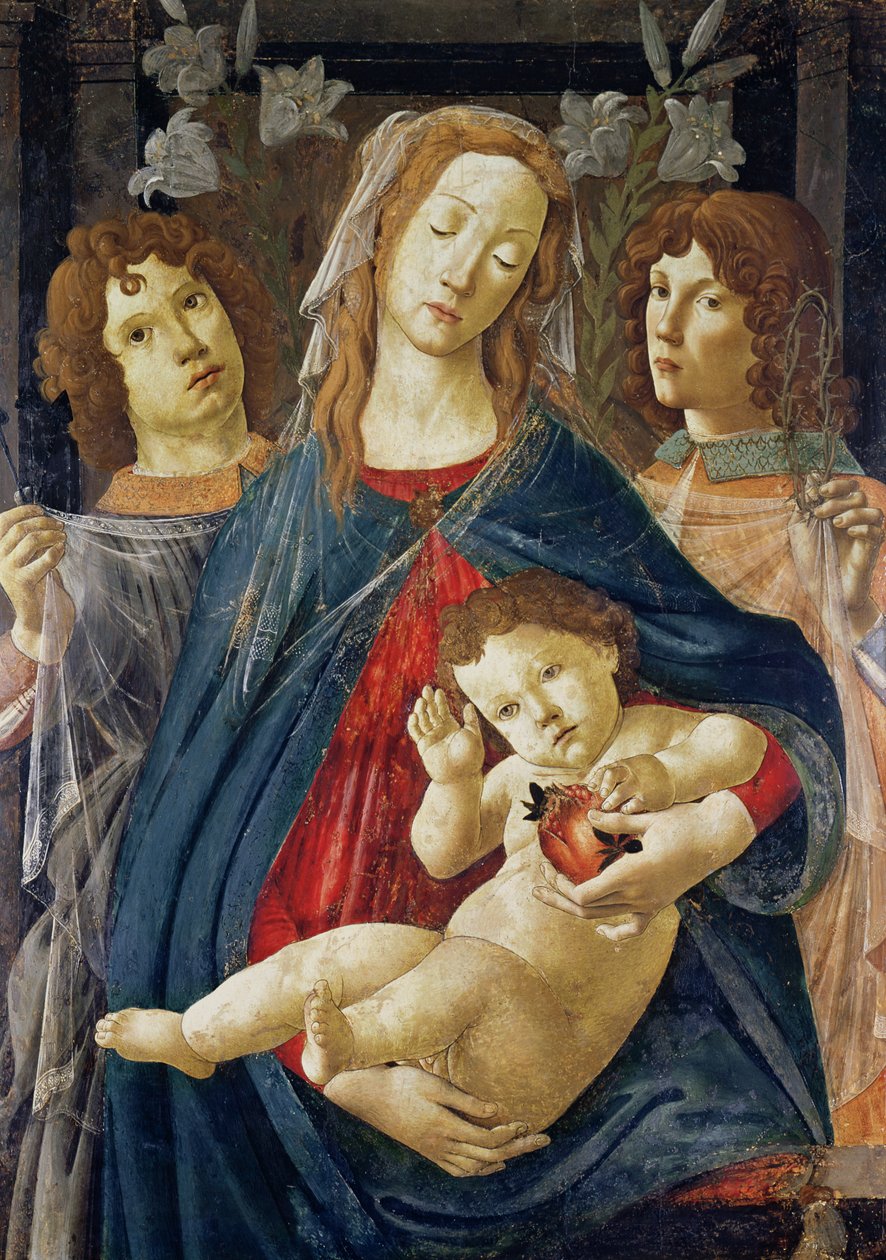 Granaattiomenan neitsyt tekijältä Sandro Botticelli