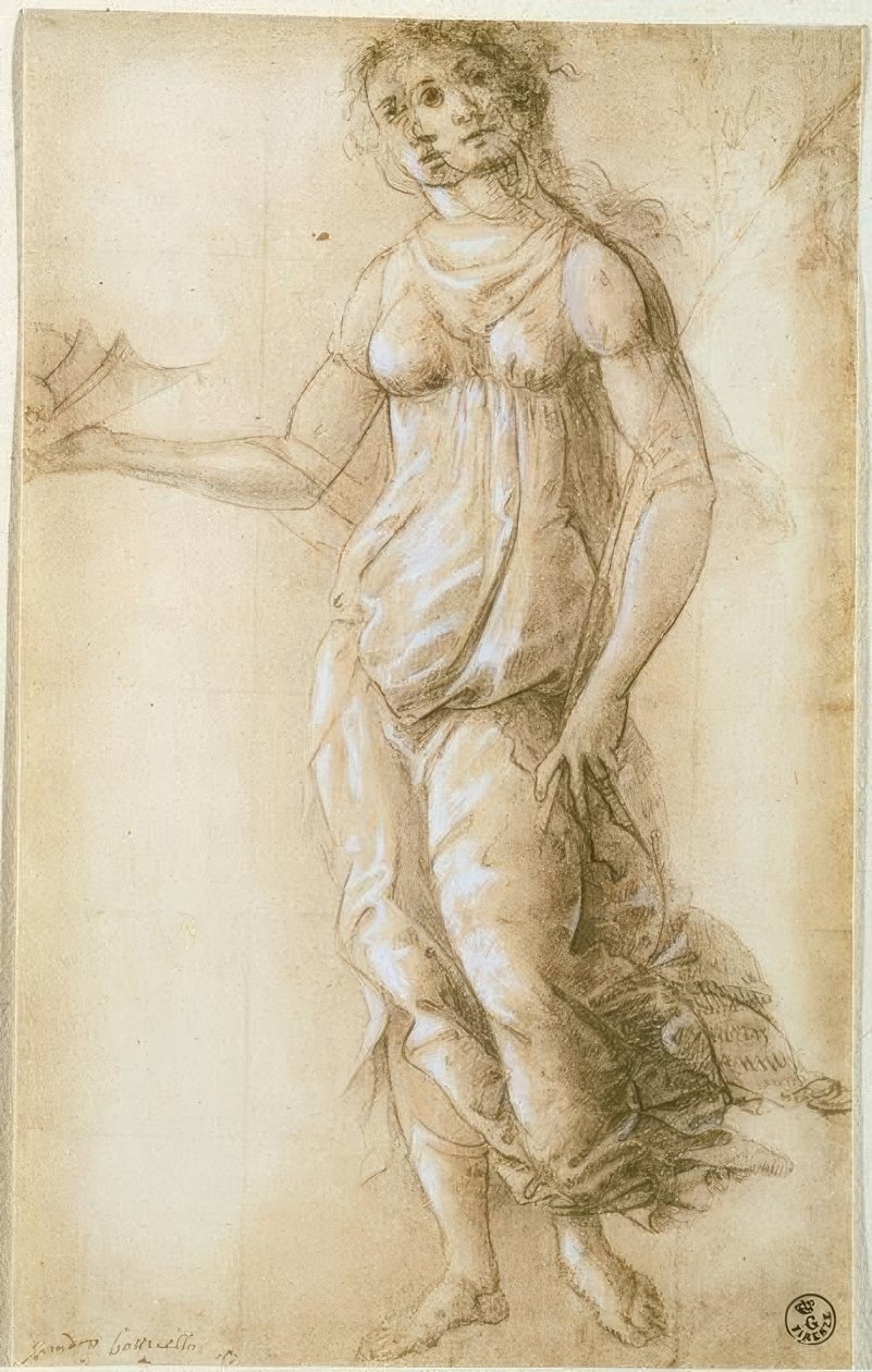 Weibliche allegorische Figur tekijältä Sandro Botticelli