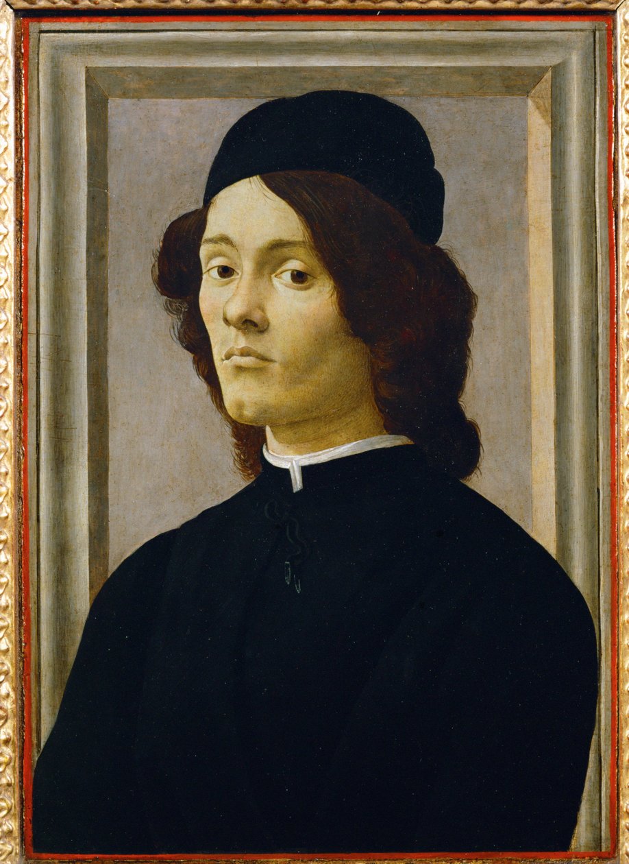 Nuoren miehen muotokuva ... tekijältä Sandro (1444/5-1510) Botticelli