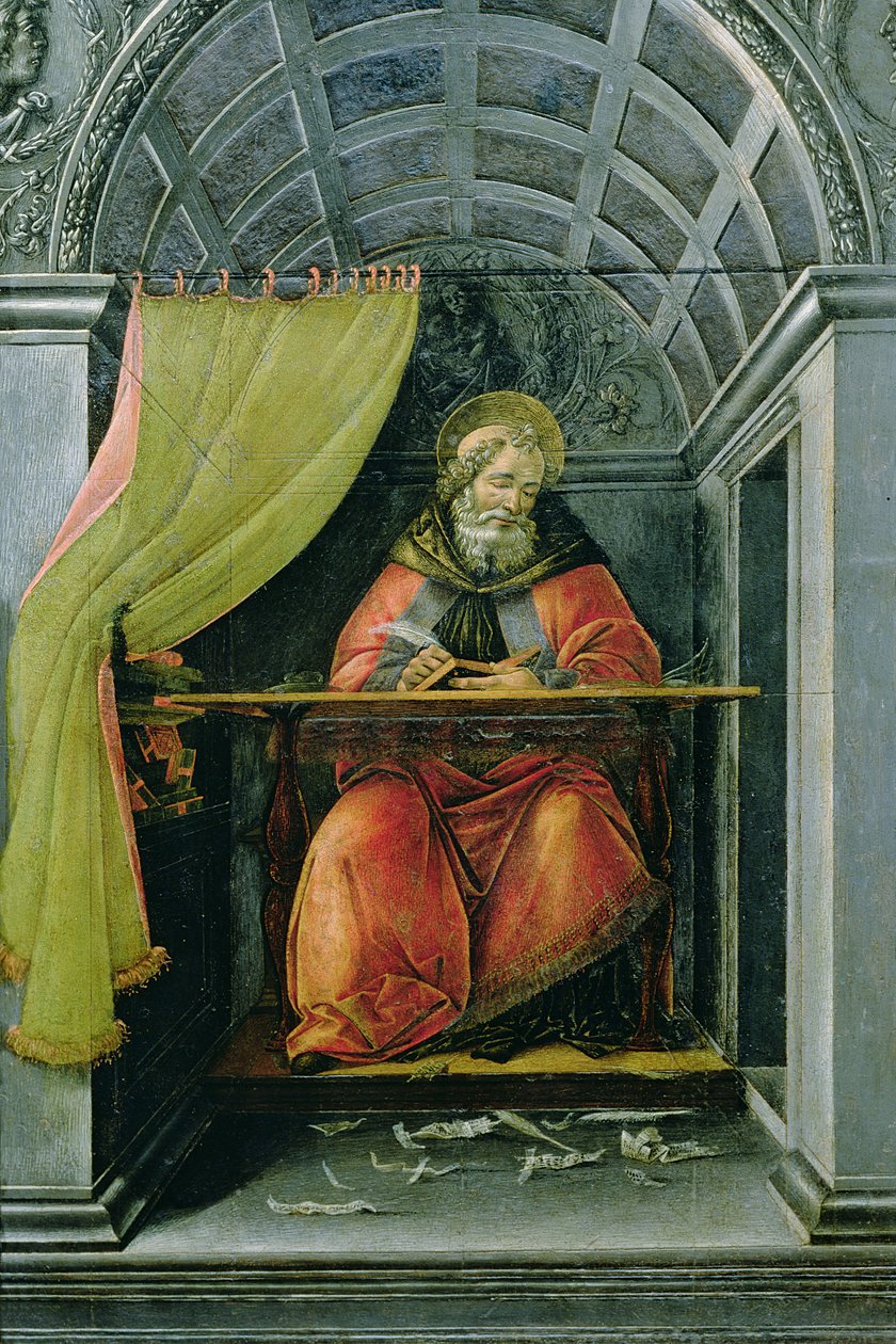 St. Augustine sellissään tekijältä Sandro Botticelli