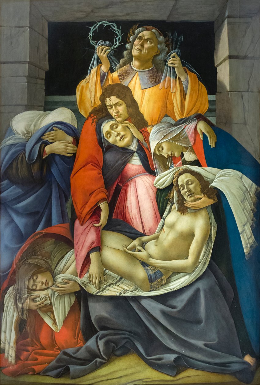 Kuollut Kristus suri tekijältä Sandro Botticelli