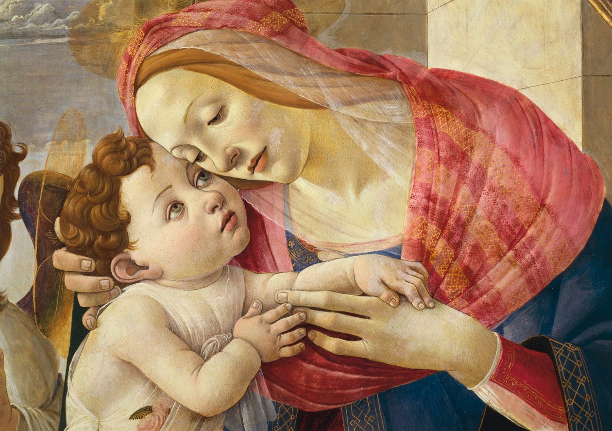 Itävalta, Wien, Neitsyt ja lapsi, yksityiskohta tekijältä Sandro Botticelli