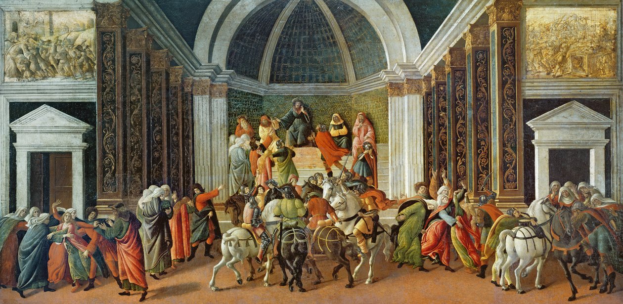 Virginian tarina, n. 1500 (tempera paneelissa) tekijältä Sandro Botticelli