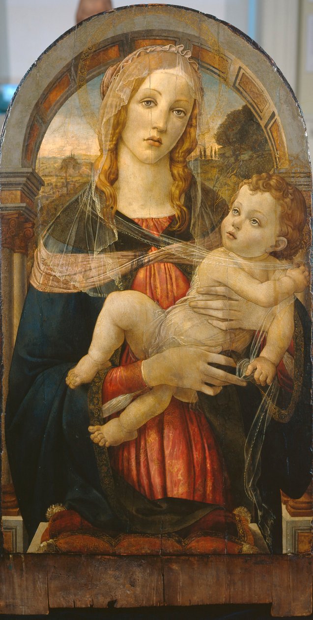 Neitsyt ja lapsi tekijältä Sandro (after) Botticelli