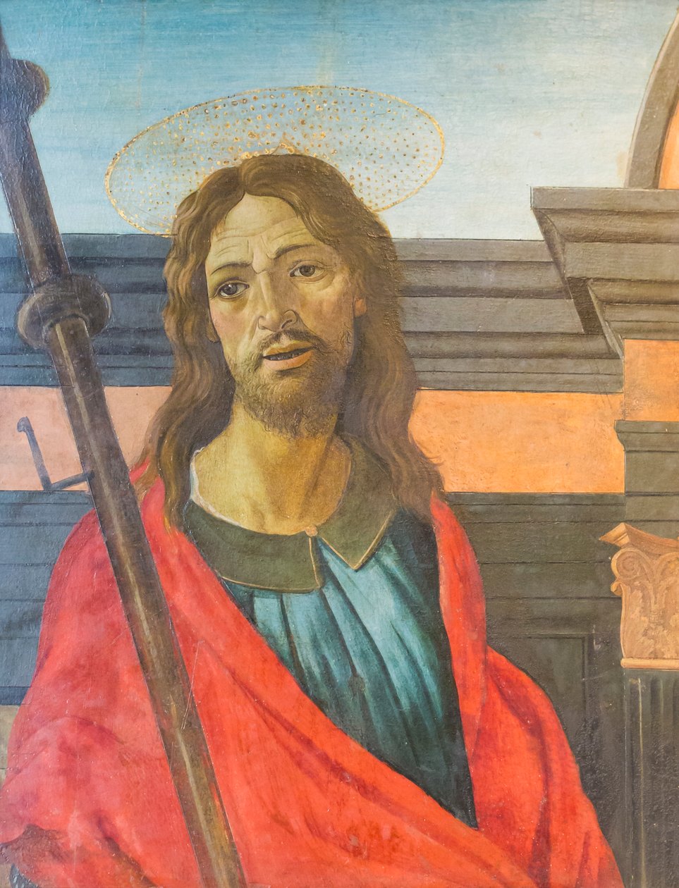 Saint James major tekijältä Sandro (and workshop) Botticelli